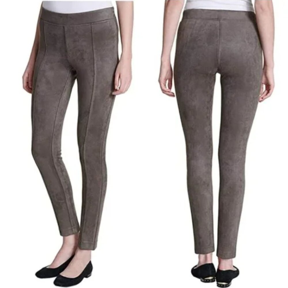 Andrew Marc Women's Super Soft Stretch Faux Suede Pull On Pants M